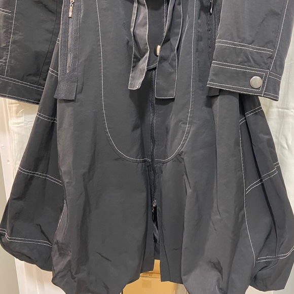 FRANSTYLE  Black Women's Trench Coat Size M - Picture 5 of 10